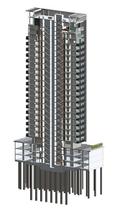 model of an apartment building