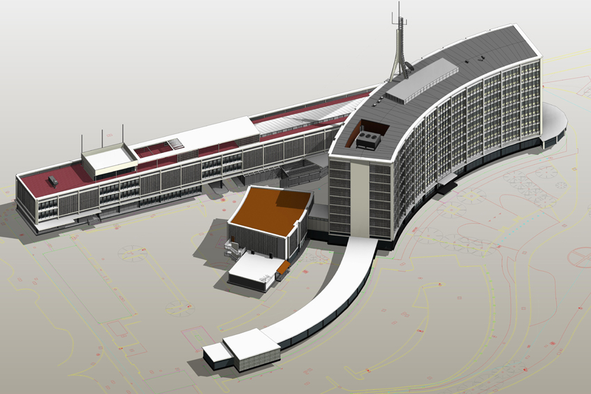 Scan to Bim model of a police station building