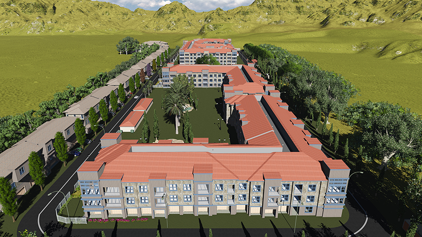 bim model of an old age home