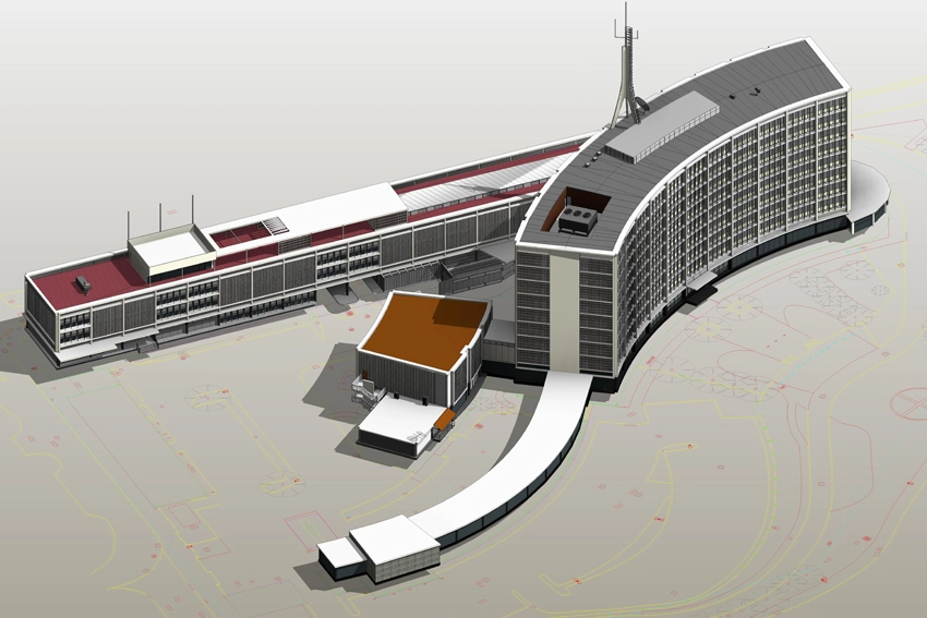 Scan to Bim model of a police station building